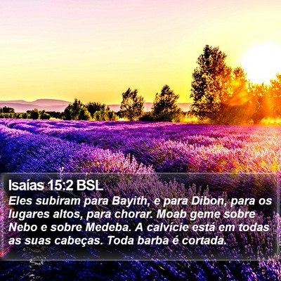 Isaías 15:2 BSL Bible Verse Image
