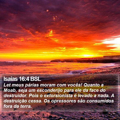 Isaías 16:4 BSL Bible Verse Image