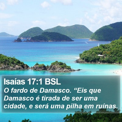 Isaías 17:1 BSL Bible Verse Image
