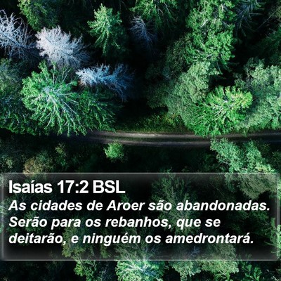 Isaías 17:2 BSL Bible Verse Image