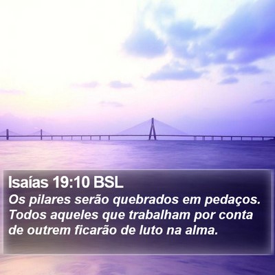 Isaías 19:10 BSL Bible Verse Image