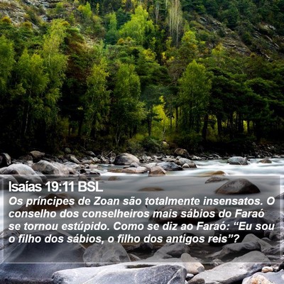 Isaías 19:11 BSL Bible Verse Image