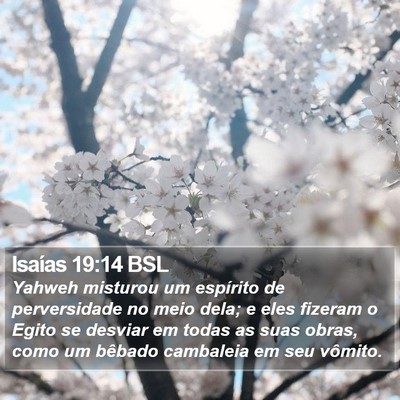Isaías 19:14 BSL Bible Verse Image