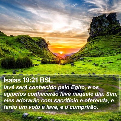 Isaías 19:21 BSL Bible Verse Image