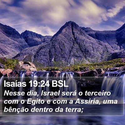 Isaías 19:24 BSL Bible Verse Image