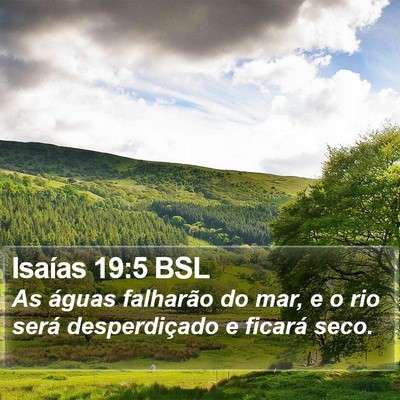 Isaías 19:5 BSL Bible Verse Image