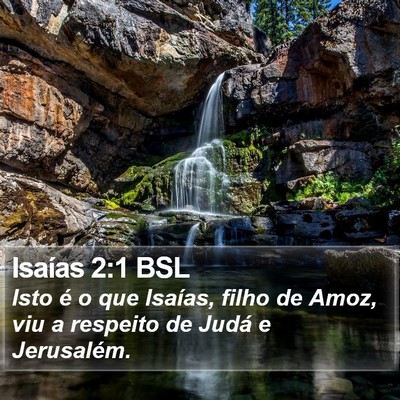 Isaías 2:1 BSL Bible Verse Image
