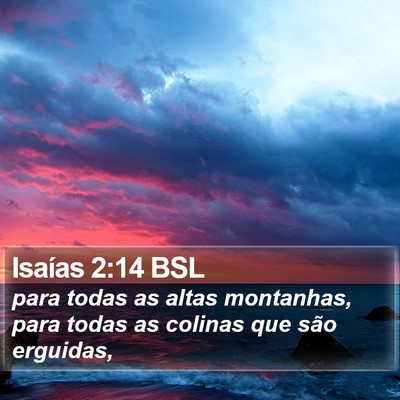 Isaías 2:14 BSL Bible Verse Image