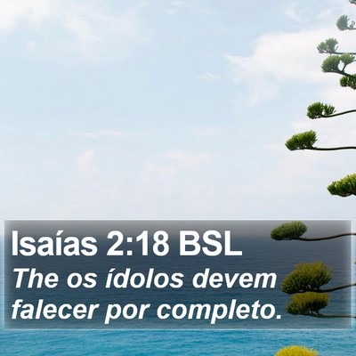 Isaías 2:18 BSL Bible Verse Image