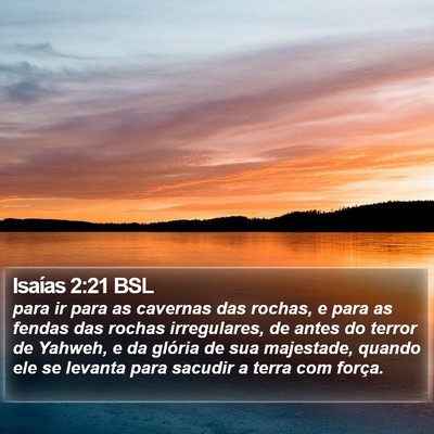 Isaías 2:21 BSL Bible Verse Image