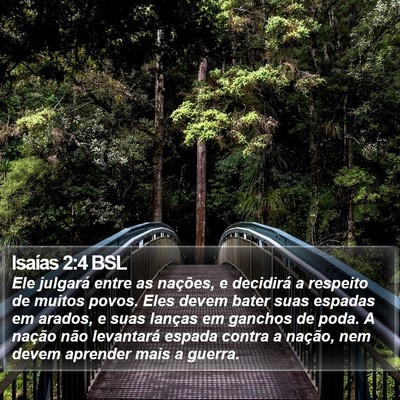 Isaías 2:4 BSL Bible Verse Image