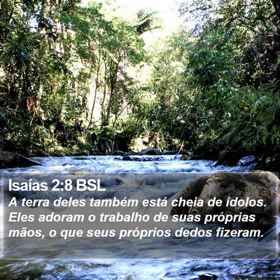 Isaías 2:8 BSL Bible Verse Image