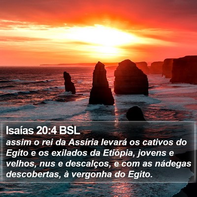 Isaías 20:4 BSL Bible Verse Image