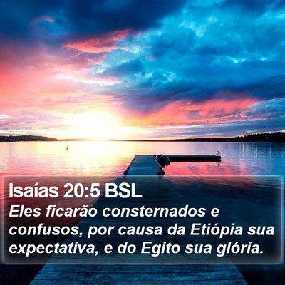 Isaías 20:5 BSL Bible Verse Image