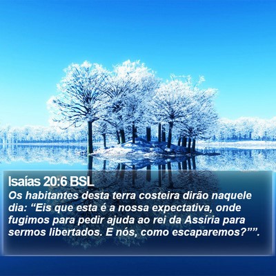 Isaías 20:6 BSL Bible Verse Image