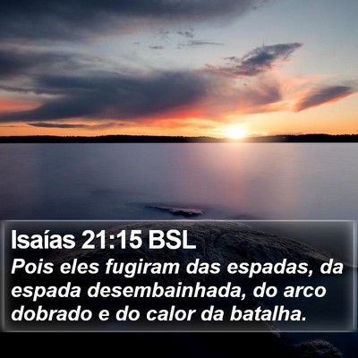 Isaías 21:15 BSL Bible Verse Image