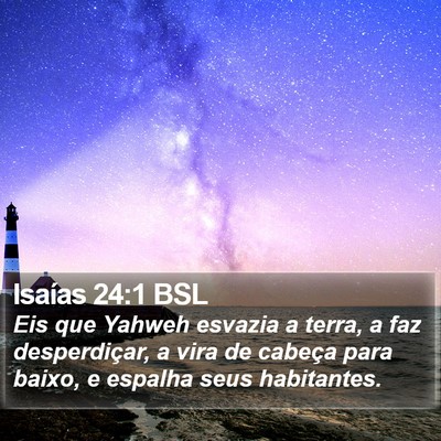 Isaías 24:1 BSL Bible Verse Image