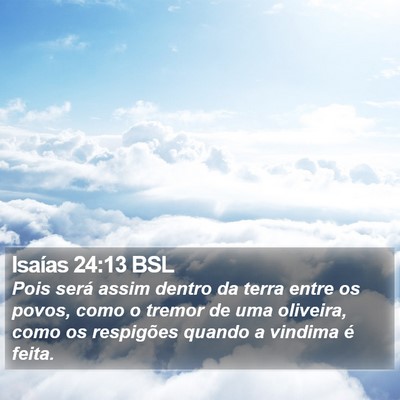 Isaías 24:13 BSL Bible Verse Image