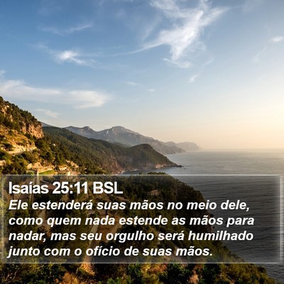 Isaías 25:11 BSL Bible Verse Image