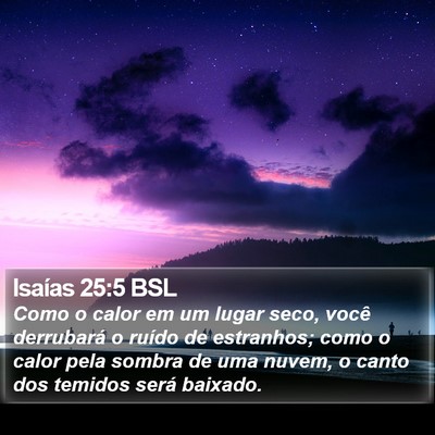 Isaías 25:5 BSL Bible Verse Image