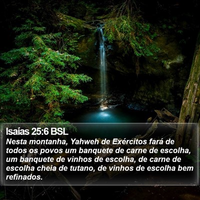 Isaías 25:6 BSL Bible Verse Image