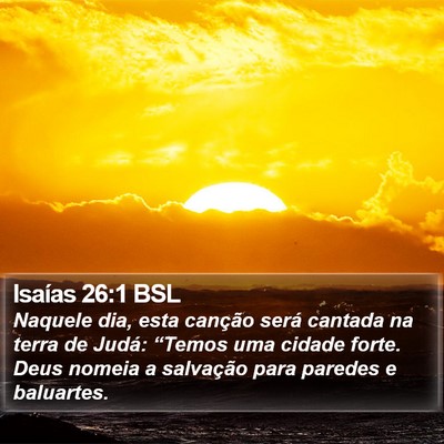 Isaías 26:1 BSL Bible Verse Image