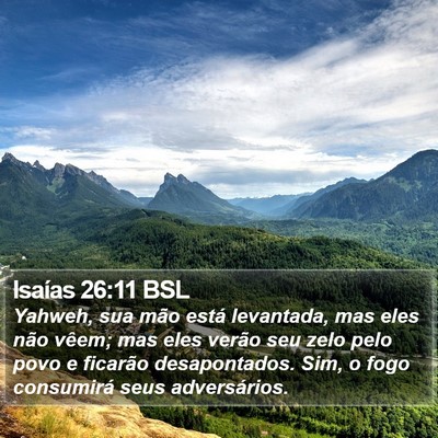 Isaías 26:11 BSL Bible Verse Image