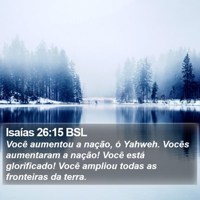 Isaías 26:15 BSL Bible Verse Image