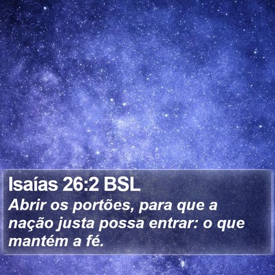 Isaías 26:2 BSL Bible Verse Image