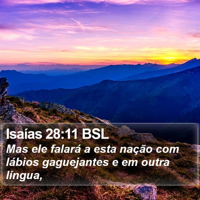 Isaías 28:11 BSL Bible Verse Image