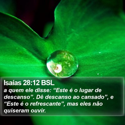 Isaías 28:12 BSL Bible Verse Image
