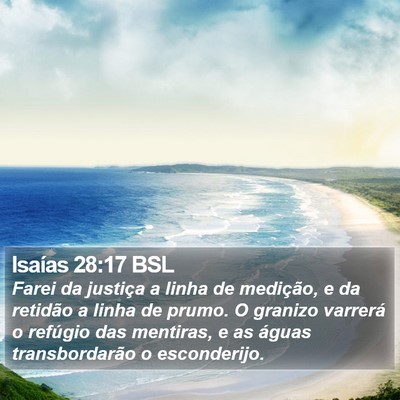 Isaías 28:17 BSL Bible Verse Image