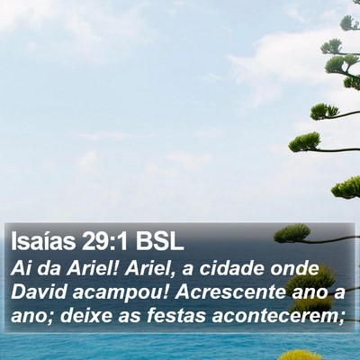 Isaías 29:1 BSL Bible Verse Image