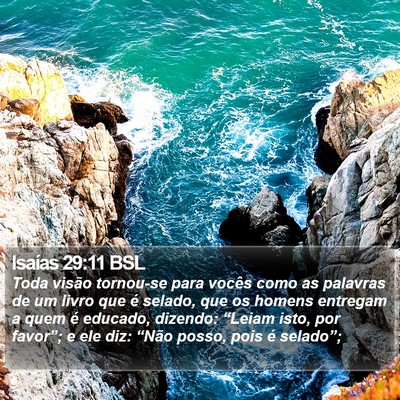 Isaías 29:11 BSL Bible Verse Image