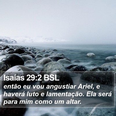 Isaías 29:2 BSL Bible Verse Image