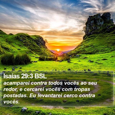 Isaías 29:3 BSL Bible Verse Image