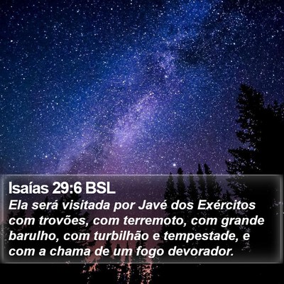 Isaías 29:6 BSL Bible Verse Image