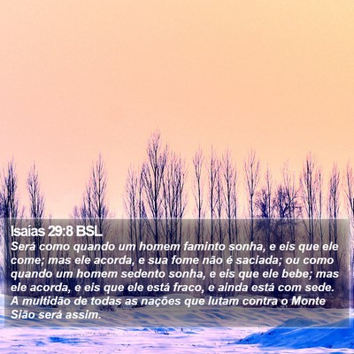 Isaías 29:8 BSL Bible Verse Image