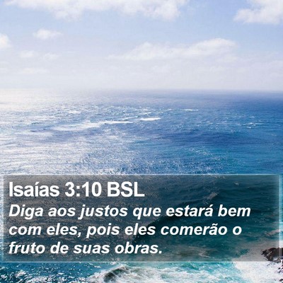 Isaías 3:10 BSL Bible Verse Image