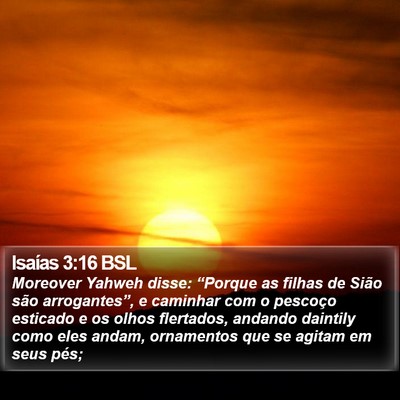 Isaías 3:16 BSL Bible Verse Image