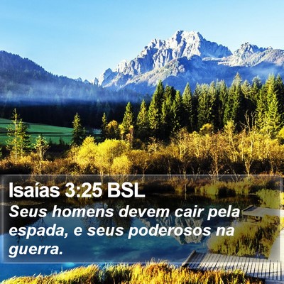 Isaías 3:25 BSL Bible Verse Image