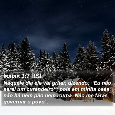 Isaías 3:7 BSL Bible Verse Image