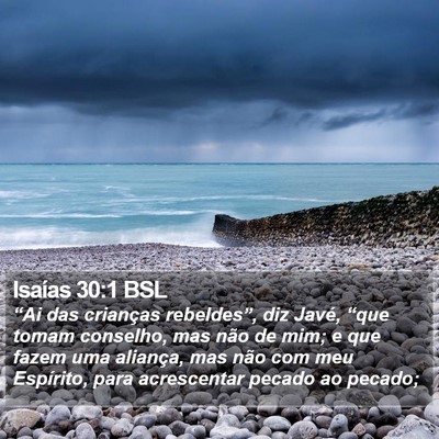 Isaías 30:1 BSL Bible Verse Image
