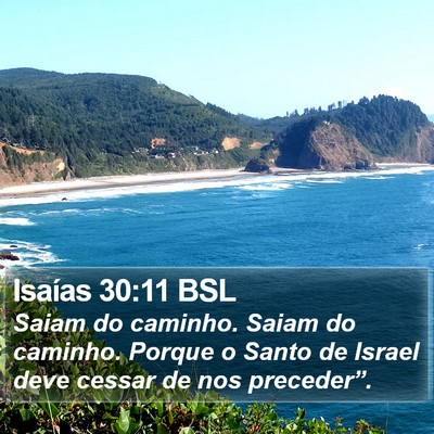 Isaías 30:11 BSL Bible Verse Image