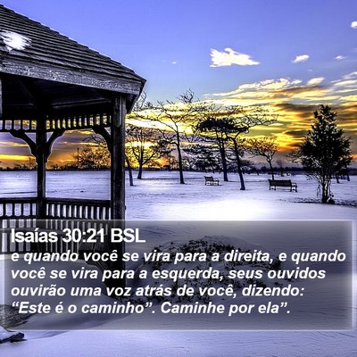 Isaías 30:21 BSL Bible Verse Image