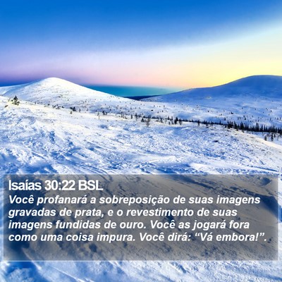 Isaías 30:22 BSL Bible Verse Image