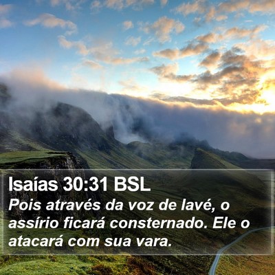 Isaías 30:31 BSL Bible Verse Image