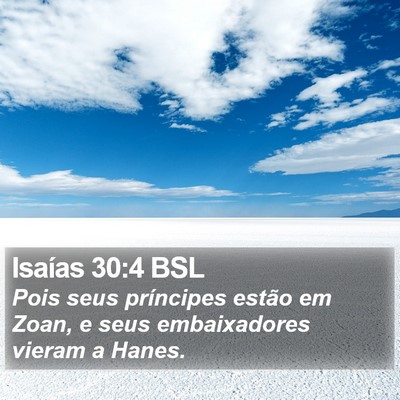 Isaías 30:4 BSL Bible Verse Image