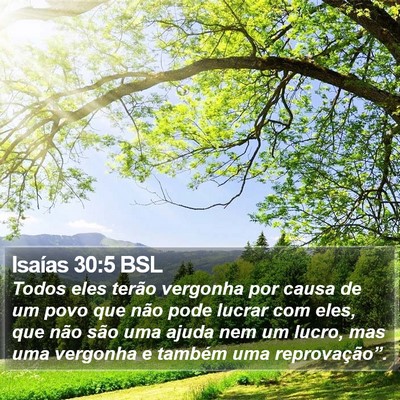 Isaías 30:5 BSL Bible Verse Image