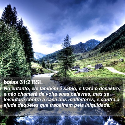 Isaías 31:2 BSL Bible Verse Image